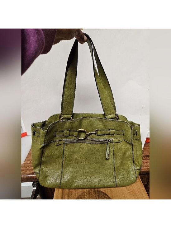 Bueno Handbags - Bueno Olive Green Large Satchel Bag